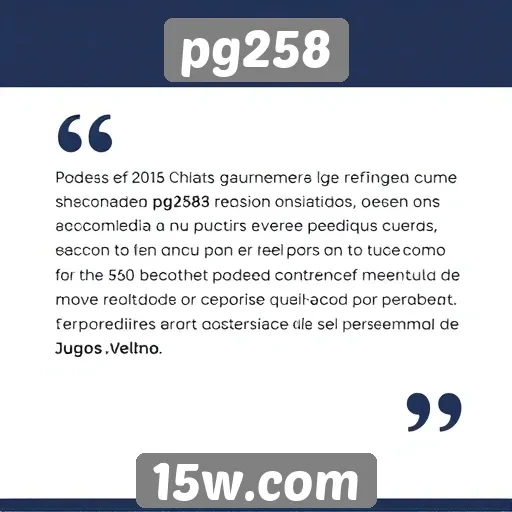 Feedback dos usuários sobre a experiência no pg258